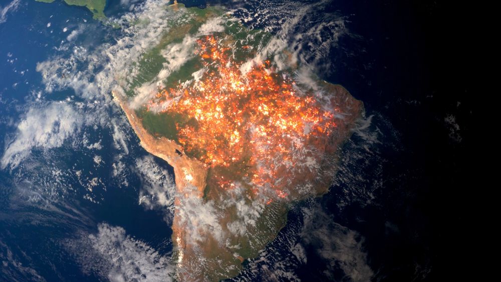 south america fire