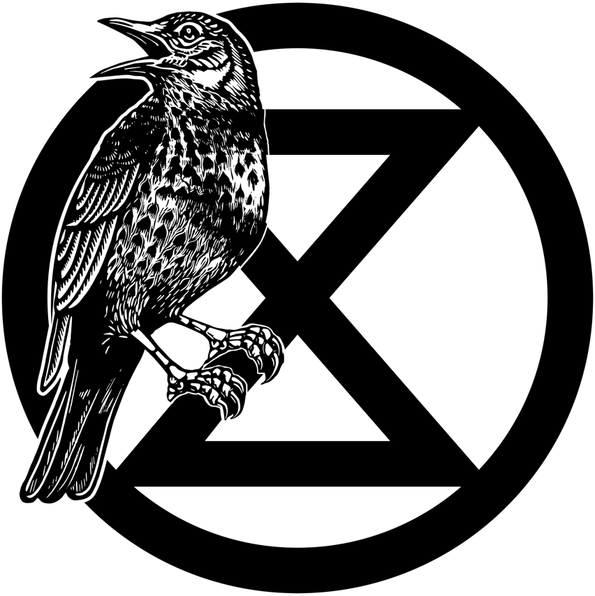 Extinction Rebellion super bird logo